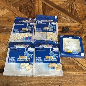 Happy Hanukkah 5 crafts 4 wood craft & 1 plastic paint from Michael’s